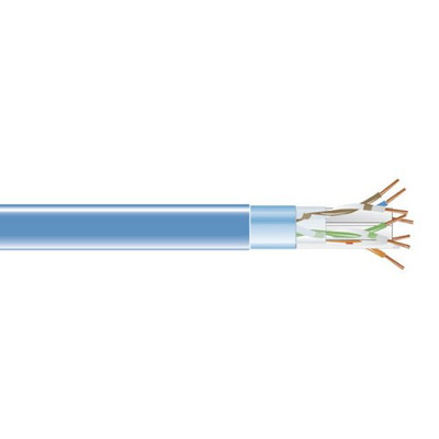 BLACK BOX CORPORATION EVNSL0601A-1000 CAT6 400-MHZ SOLID BULK CABLE F /STP PVC BL 1000-FT. SPOOL