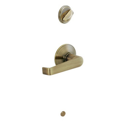 Schlage F59-ELA-609 F59 ELA 609 Elan Interior Lever with Deadbolt, Antique Brass (Interior Half Only)