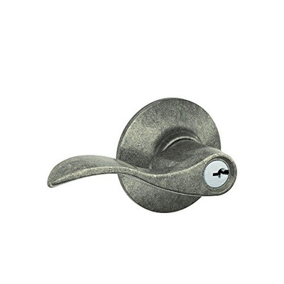 Schlage F51A-ACC-621 F51A ACC 621 Accent Keyed Lever, Distressed Nickel
