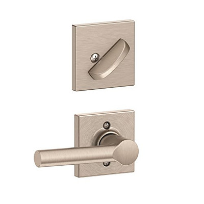 Schlage F59-BRW-619-COL F59 BRW 619 COL Collins Trim Broadway Interior Handle Set Lever, Satin Nickel (Interior Half Only)