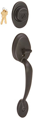Schlage F58-PLY-622 F58 PLY 622 Plymouth Handleset Exterior, Matte Black (Exterior Half Only)