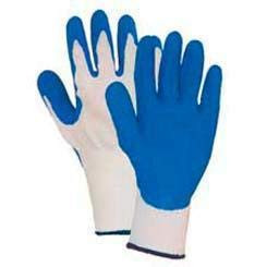 WELLS LAMONT 815-Y9243M POLY/COTTON WHITE GLOVE LATEX PALM  M