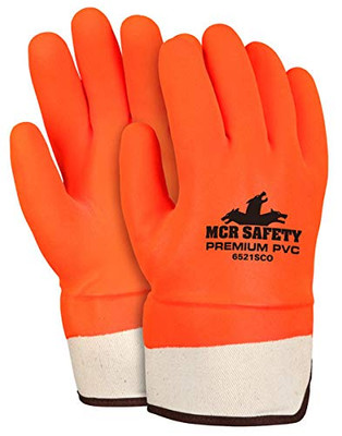 MEMPHIS GLOVE 127-6521SCO ORANGEPVC SANDY DBL DIPFOAM LND SFTY CF