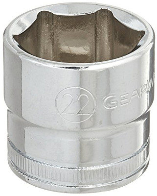 Apex KD80332 GearWrench 3/8" Drive 6 Point Standard Metric Socket 22mm, Black