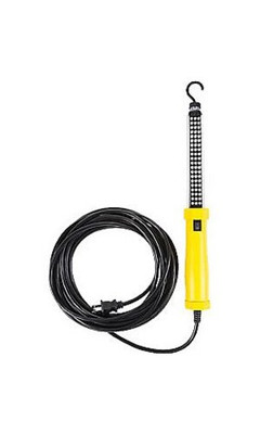 Bayco Products BYSL-2125 Bayco 25 Foot Cord Corded LED Work Light with Magnetic Hook for Hand-Free Lighting , Yellow
