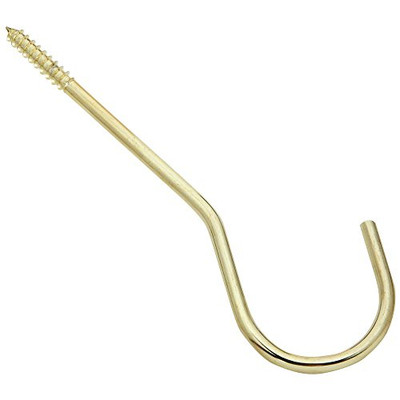 National Hardware 612603 V2666 Ceiling Hook in Brass