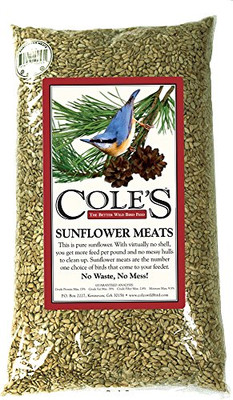Coles 610071 Cole's Sunflower Meats Bird Seed, 20-Pound