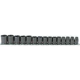 Proto 15-Piece 6-Point 1/2" Drive Metric Impact Socket Set