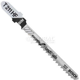 Bosch B1038949 Bosch 5-Piece 3 In. 10 TPI Accurate for Wood with Nails T-Shank Jig Saw Blades