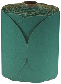 3M 3M-1506 6-80D-Gr 6 in. Stikit Green Fre-Cut 80D Grade Sanding Discs- 100 Disc Roll