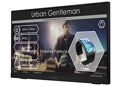 PLANAR 997-8286-00 22-INCH WIDE BLACK PROJECTED CAPACITIVE MULTI-TOUCH IPS EDGE-LIT LED LCD, USB CO