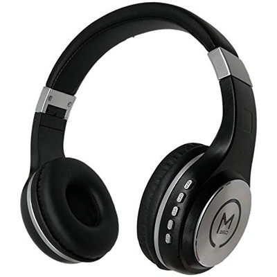 MORPHEUS 360 HP5500B WRLS STEREO HEADPHONES BUILT IN MICROPHONE BLACK/SILVER