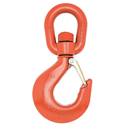 CAMPBELL 193-3952515PL ALLOY SWIVEL HOIST HOOK W/LATCH PL #5 3T