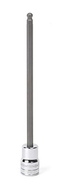 Apex KD80436 GearWrench 3/8" Drive Long Ball End Hex Bit SAE Socket 3/16", Black
