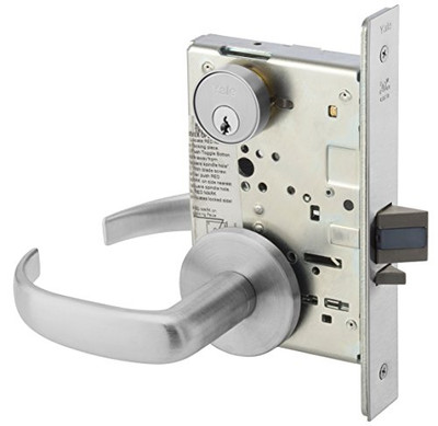 YALE RESIDENTIAL PBR-8805FL-626 Yale PBR 8805FL 626 Heavy Duty Mortise Lockset, Lever, Storeroom