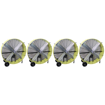 42 Belt Drive Industrial Drum Fan, Safety Yellow (Pallet of 4)