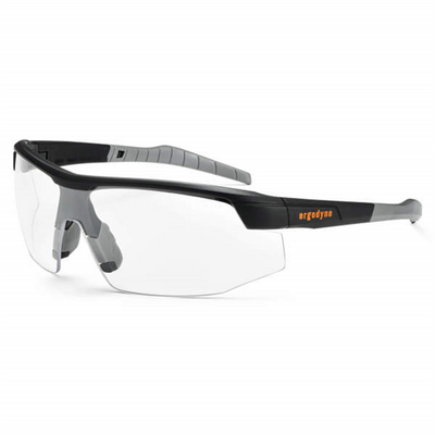 SKOLL Clear Lens Matte Black Safety Glasses