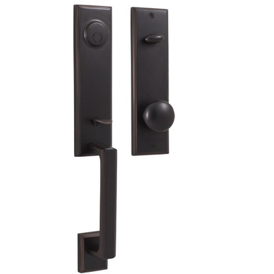 WESLOCK 06685-1110020 Weslock 06685-1I10020 Woodward Dummy Handle set with Impresa Knob in the Oil Rubbed Bronze Finish