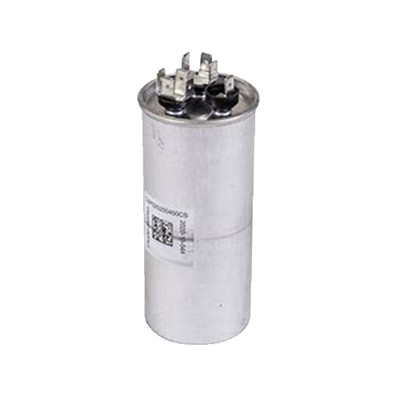 Dual run capacitor, round, 450 volts, 2/25 MFD 321835