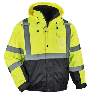 8381 XL Lime Type R Class 3 3-in-1 Bomber Jacket