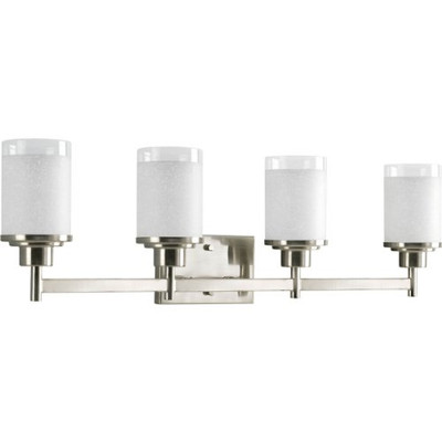 Progress Lighting 94299809 P2998-09 Alexa Collection 4-Light Vanity Fixture, Brushed Nickel