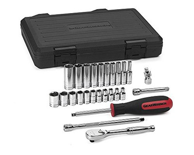 GEARWRENCH 329-80312DD 26 PC. 1/4 DR 6 POINT STANDARD SAE SOCKET SET