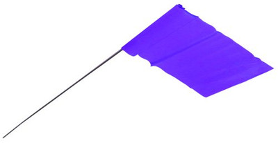 EMPIRE LEVEL 272-78-001 2.5X3.5 BLUE STAKE FLAG W/21 WIRE STEM
