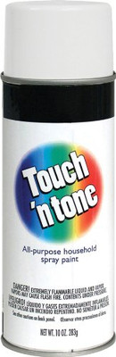 RUST-OLEUM 647-55280830 TOUCH N TONE EN AP SPRAY PAINT FLATWHITE