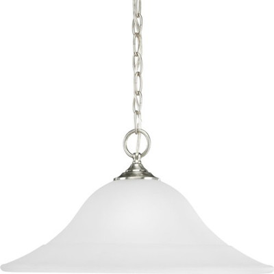 Progress Lighting 94509509 Trinity 1 Light Pendant Finish: Brushed Nickel, Energy Star: No