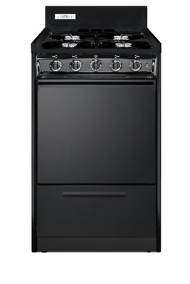 SUMMIT TNM1107C 20 Wide Gas Range, Open Burners
