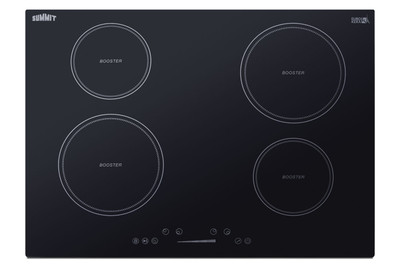 SUMMIT SINC4B301B 30 Wide 208-240V 4-Zone Induction Cooktop