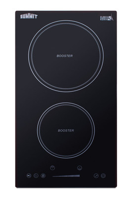 SUMMIT SINC2B230B 12 Wide 208-240V 2-Zone Induction Cooktop