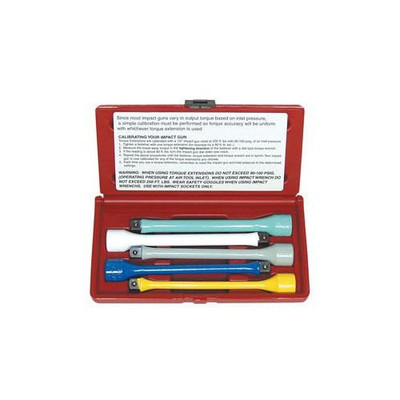 LOCK TECHNOLOGY LT1460 5 Piece Torque Extension Set1/2 Drive Sweedish Steel