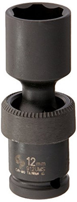 Grey Pneumatic GY912UMS () 1/4" Surface Drive x 12mm Standard Universal Socket