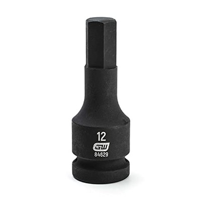 Apex KD84629 GearWrench 1/2" Drive Hex Bit Impact Metric Socket 12mm,, Black