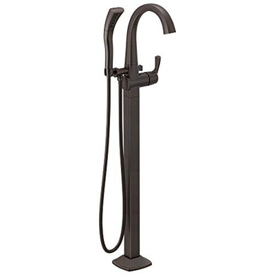 Delta T4777-RBFL Delta Stryke Single Handle Floor Mount Tub Filler Trim - Venetian Bronze
