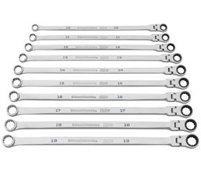 GearWrench KDT-86126 10PC MET FLEX RATCH WRNCH SET