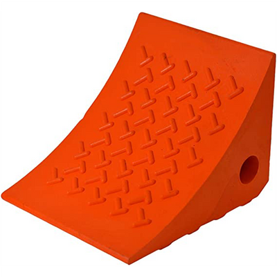 Wheel Chock Orange Urethane