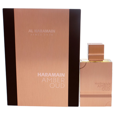 Amber Oud <p>Launched by the design house of Al Haramain in the year 2018. This oriental woody fragrance has a blend of rosemary, cedar, lemon, bergamot, cedar, spices, guaiac wood, amber, musk and resins.<p><p>Open your door to the world of