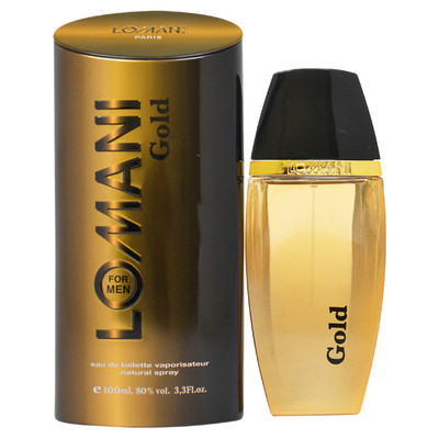 Lomani M-4315 Eau de Toilette Spray for Men, Gold, 3.3 Ounce