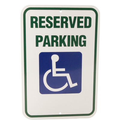 SIGN;RESERVED PARKING;; 12X18