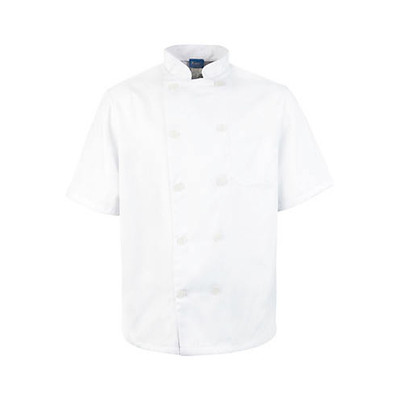 KNG XS Mens Chef Coat;Short Sleeve