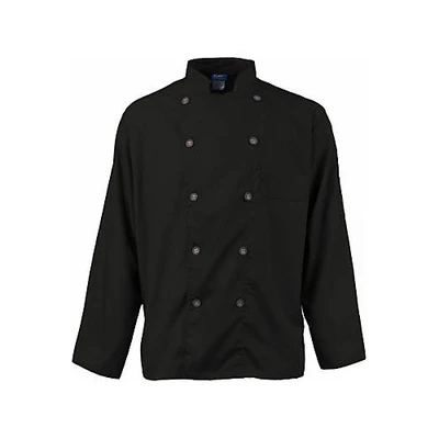 KNG Active Chef Coat;3XL Mens Black/Slate LS