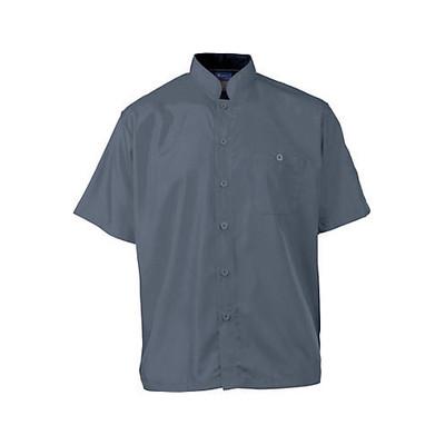 KNG Lg Active Chef Shirt;Mens Slate/Black SS