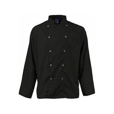 KNG Mens Chef Coat;Active M Black/Slate LS