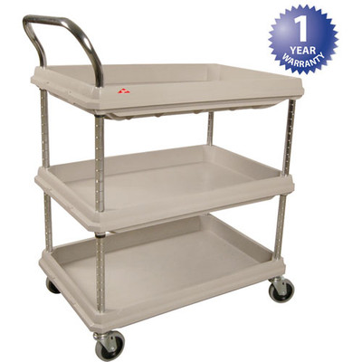 CART;UTILITY;; 3 SHELF;3"D;GRY