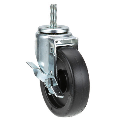 CASTER; THREADED STEM-;W/BRAKE ALL POINTS