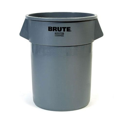 Trash Can-20gal Gray Rnd;