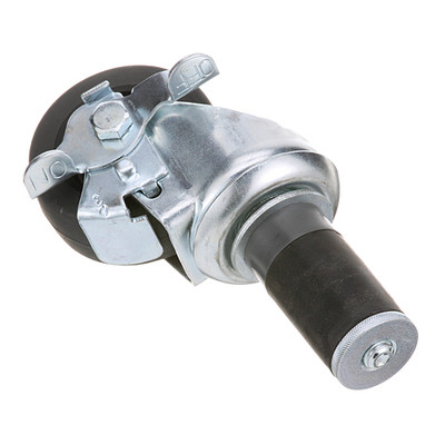 SWIVEL STM CASTR W/BRK;3 W  1-1/2 OD TUBING