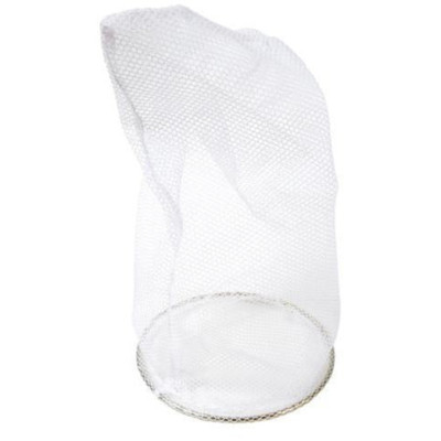 4" Fine Mesh Drain Sock;Strainer; White
